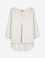 Blouse - Rayures - Beige