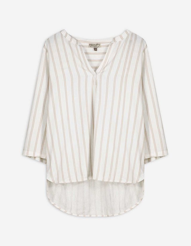 Blouse - Rayures - Beige
